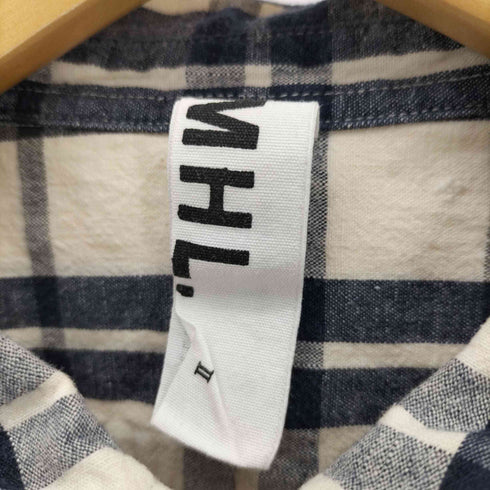 エムエイチエル MHL. リネン混 L/S チェックシャツ レディース JPN:2