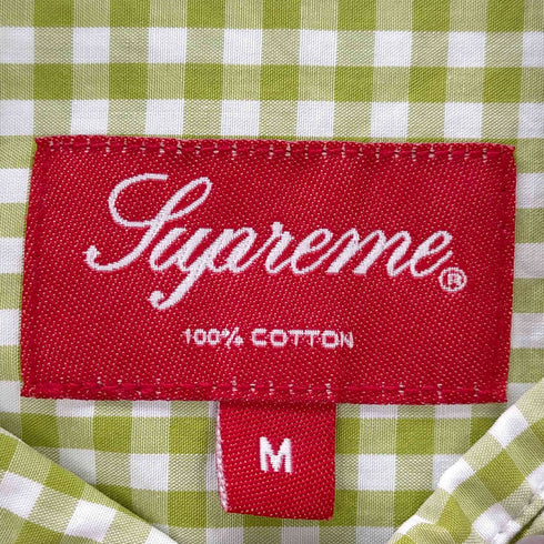 シュプリーム Supreme 21SS Gingham S/S Shirt メンズ import:M