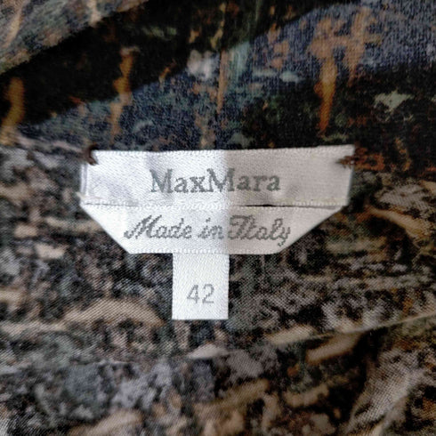 マックスマーラ MAX MARA Abilto 白タグ ショールカラーワンピース レディース EUR:42