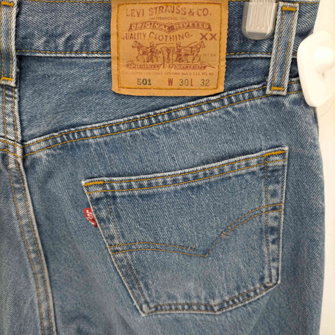 リーバイス Levis 90S 96年製 07月 ボタン裏553刻印 501 ボタンフライデニムパンツ メンズ W30L32