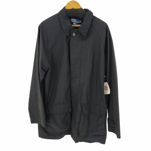 ポロバイラルフローレン Polo by RALPH LAUREN 90S コットンナイロンステンカラーコート バルマカーン メンズ import:M