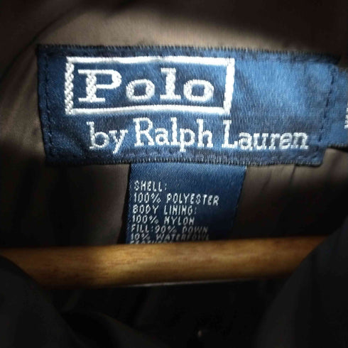 ポロバイラルフローレン Polo by RALPH LAUREN 90S DOWN VEST ダウンベスト ポニー刺繍 ブラウン メンズ M