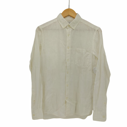 ユナイテッドアローズグリーンレーベルリラクシング UNITED ARROWS green label relaxing ポケット付 L/S リネン シャツ メンズ JPN:S