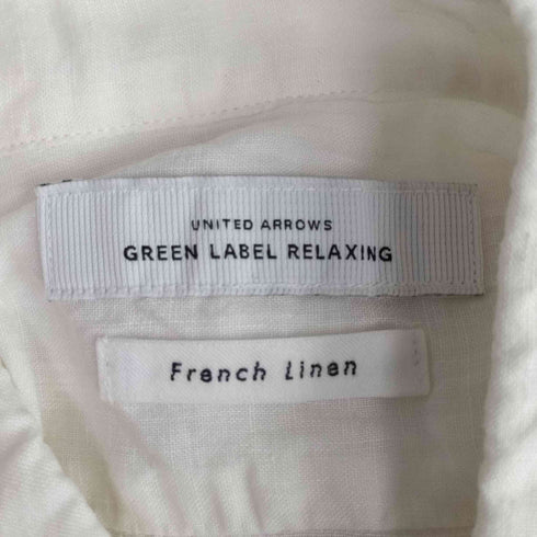 ユナイテッドアローズグリーンレーベルリラクシング UNITED ARROWS green label relaxing ポケット付 L/S リネン シャツ メンズ JPN:S