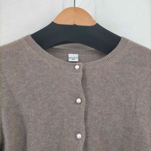 ノーリーズ NOLLEY’S パールボタン カシミヤ カーディガン レディース JPN:38