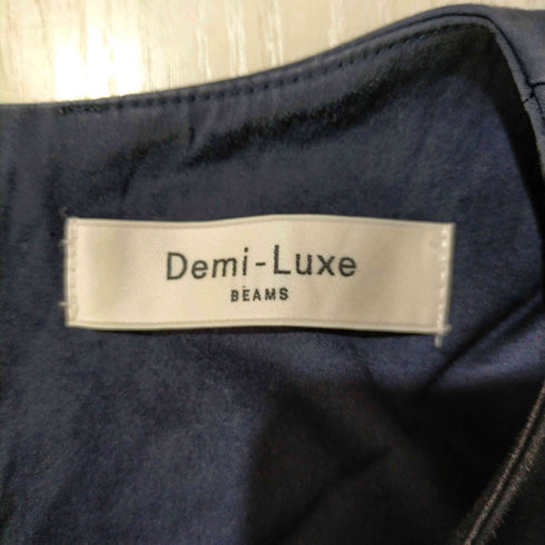 デミルクスビームス Demi-Luxe BEAMS サテンストレッチワンピース レディース JPN:38