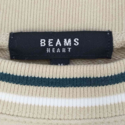 ビームスハート BEAMS HEART ラインリブ スウェットプルオーバー メンズ JPN:M