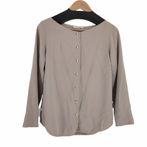 デミルクスビームス Demi-Luxe BEAMS パール釦Vネックブラウス レディース JPN:38