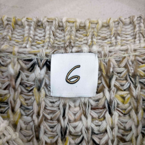 ロクビューティーアンドユースユナイテッドアローズ 6 BEAUTY & YOUTH UNITED ARROWS MIX BIG KNIT PULLOVER レディース