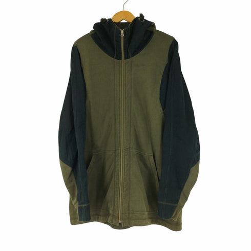 イッセイミヤケメン ISSEY MIYAKE MEN 90s 94AW 黒タグ by Naoki Takizawa オーバーサイズ バイカラージップアップフーディ メンズ JPN:5