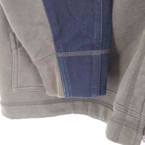 イッセイミヤケメン ISSEY MIYAKE MEN 90s 94AW 黒タグ by Naoki Takizawa オーバーサイズ バイカラージップアップフーディ メンズ JPN:5