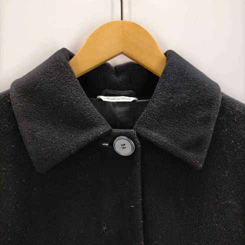 マックスマーラ MAX MARA イタリア製 銀タグ バージンウール ロングチェスターコート レディース US:6
