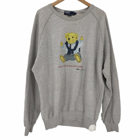 ポロバイラルフローレン Polo by RALPH LAUREN ポロベア ラグランスリーブ スウェット メンズ import:L