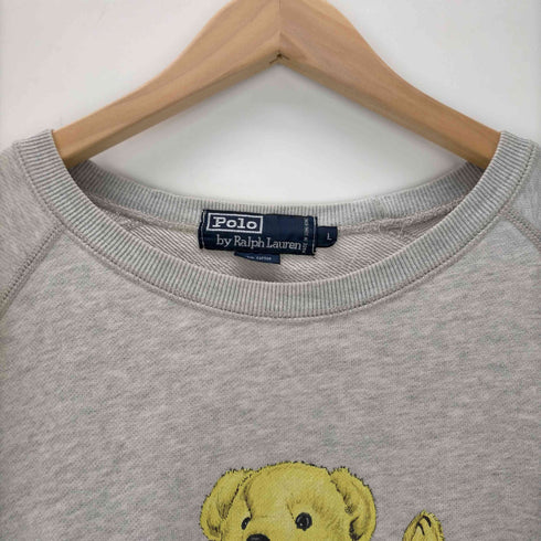 ポロバイラルフローレン Polo by RALPH LAUREN ポロベア ラグランスリーブ スウェット メンズ import:L