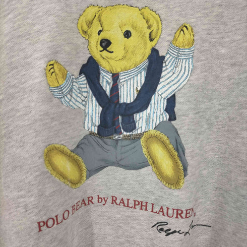 ポロバイラルフローレン Polo by RALPH LAUREN ポロベア ラグランスリーブ スウェット メンズ import:L