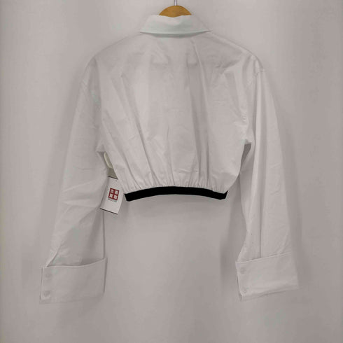 ザラ ZARA CROPPED GABARDINE SHIRT レディース import:XS
