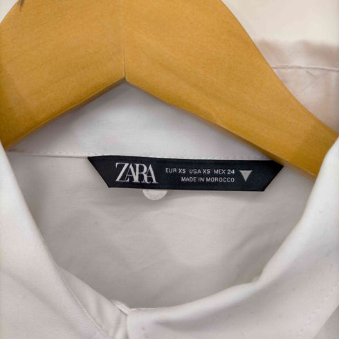 ザラ ZARA CROPPED GABARDINE SHIRT レディース import:XS
