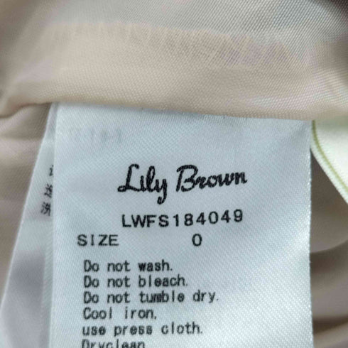 リリーブラウン Lily Brown 18AW フラワーフロッキーラップスカート レディース JPN:0