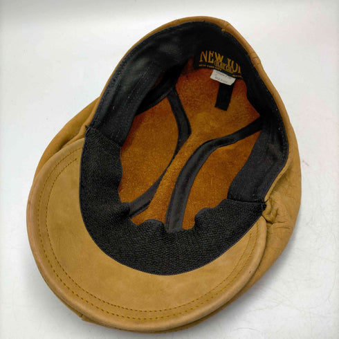 ニューヨークハット NEW YORK HAT USA製 本革 レザー ハンチング メンズ S/M