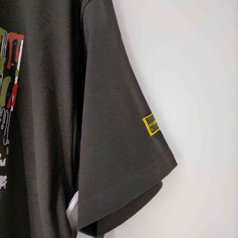 HARDCC ENTERTAINERS キャラクター 両面プリント クルーネック 半袖Tシャツ メンズ import:XL