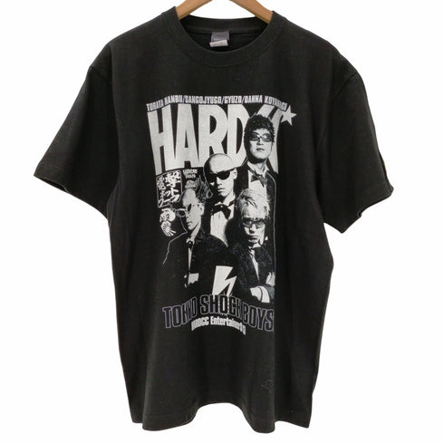 HARDCC ENTERTAINERS フロントプリント クルーネック半袖Tシャツ メンズ JPN:L