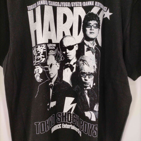 HARDCC ENTERTAINERS フロントプリント クルーネック半袖Tシャツ メンズ JPN:L