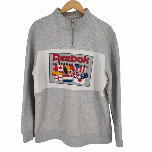リーボッククラシック REEBOK CLASSIC international ハーフジップスウェット メンズ o
