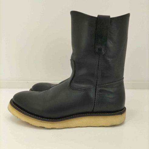 レッドウィング REDWING 99年製 刺繍羽タグ後期 PECOS BOOTS BLACK ペコス メンズ 7.5E