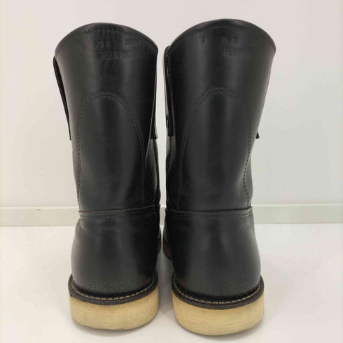 レッドウィング REDWING 99年製 刺繍羽タグ後期 PECOS BOOTS BLACK ペコス メンズ 7.5E