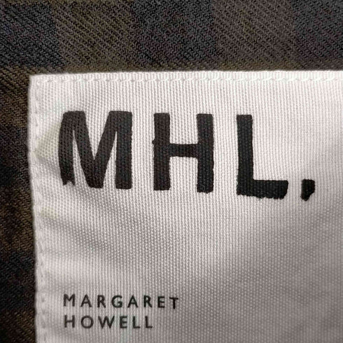 エムエイチエル MHL. コットン チェック柄 ネルシャツ レディース JPN:1