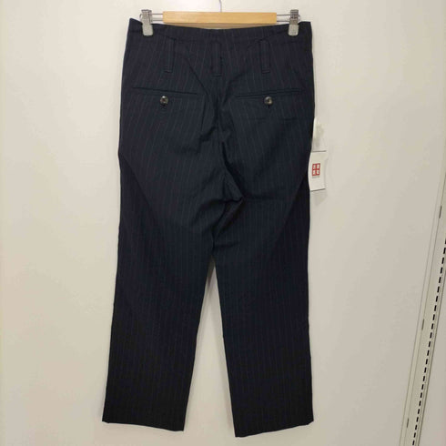 マーガレットハウエル MARGARET HOWELL 18SS ×FOX BROTHERS サマーウールストライプワイドパンツ メンズ JPN:S