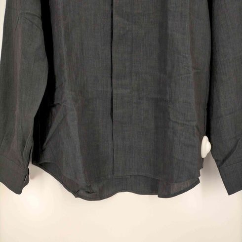アルマーニコレツィオーニ ARMANI COLLEZIONI イタリア製 リネン混 スウィングトップシャツジャケット メンズ EUR:48