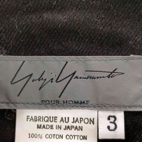 ヨウジヤマモトプールオム Yohji Yamamoto POUR HOMME 2000AW プルオーバーチャイナシャツ メンズ JPN:3