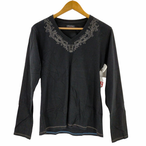 メンズビギ MENS BIGI Vnektuku ネック刺繍カットソー メンズ 0