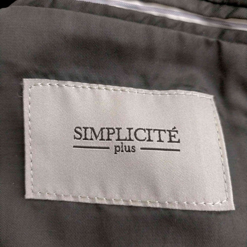 シンプリシテェ SIMPLICITE ウォッシャブル ピンチェック メンズ 44