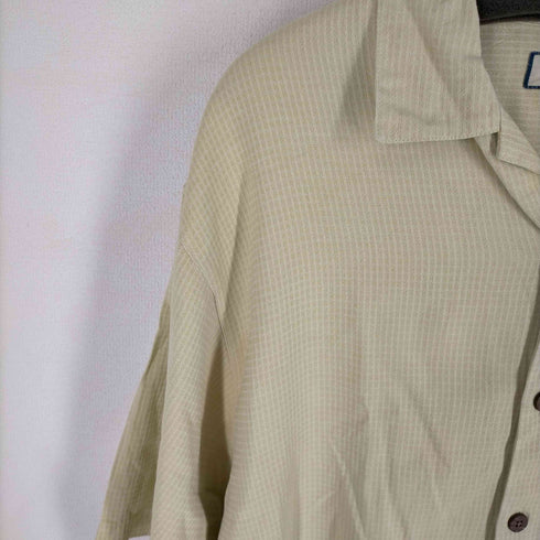 トミーバハマ Tommy Bahama 90S 100%シルク ウッドボタン ポケット付 アロハシャツ メンズ JPN:M