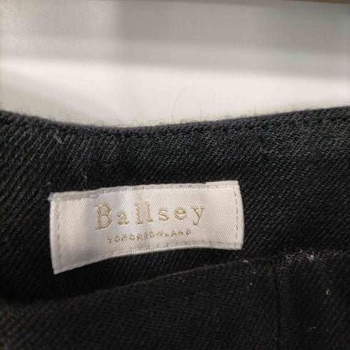 ボールジー BALLSEY ウールサキソニーフロントタッククロップドパンツ レディース JPN:36