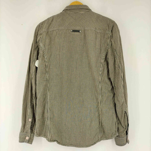 ディーゼル DIESEL SLIM-FIT チェック L/S ネルシャツ ネコ目ボタン メンズ import:M