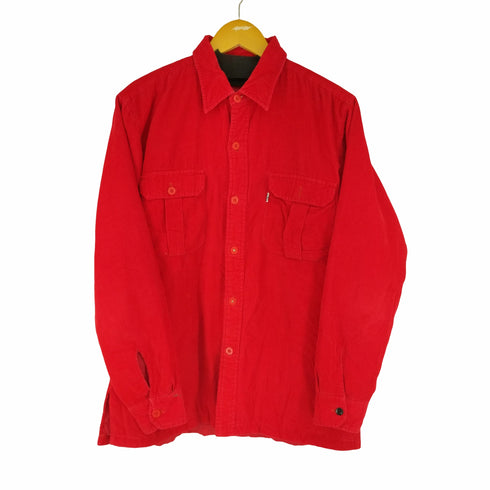 リーバイス Levis 80S 細畝コーデュロイ裏地キルティングシャツジャケット ボックス メンズ import:L