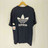 アディダス adidas 90S USA製 万国旗タグ 両面 トレフォイルロゴ プリント Tシャツ シングルステッチ メンズ import:L