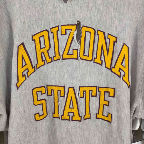 チャンピオン Champion ダメージ加工 USA製 刺繍タグ REVERSE WEAVE ARIZONA STATE クルーネックスウェット メンズ import:XL