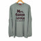 I Love Chocolate Long Sleeve T-shirt Blue レディース import:M