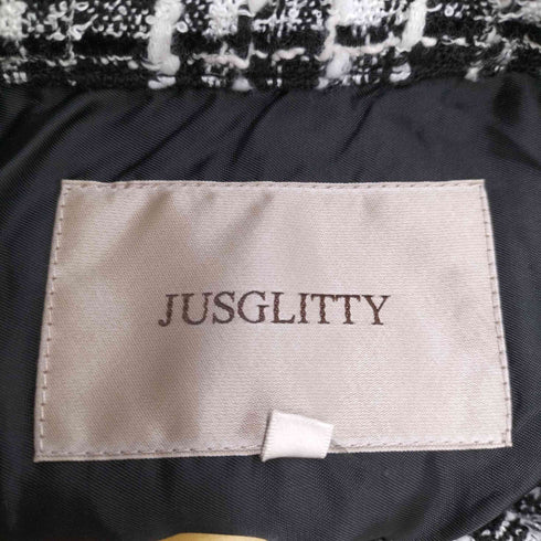 ジャスグリッティー JUSGLITTY ツィードCPOジャケット レディース JPN:1