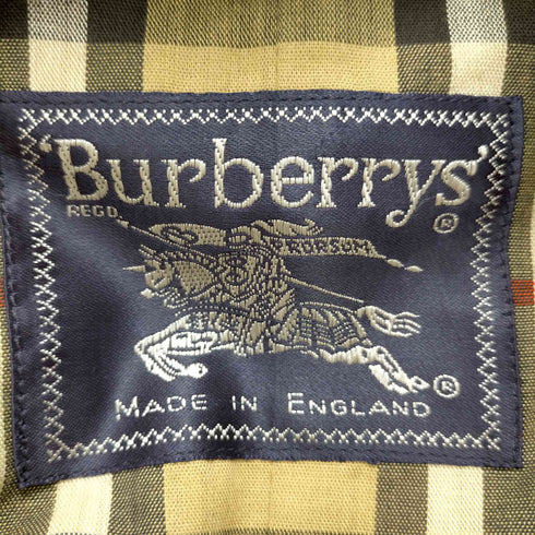 バーバリー BURBERRY イングランド製 裏地ノバチェック 二枚袖 トレンチコート メンズ