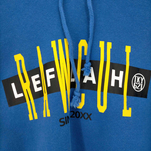 レフラー Leflah フロント 袖プリント プルオーバーパーカー フーディ メンズ JPN:XL
