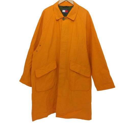 トミーヒルフィガー TOMMY HILFIGER 90S MADE IN SINGAPORE コットンナイロン ステンカラーコート メンズ import:L