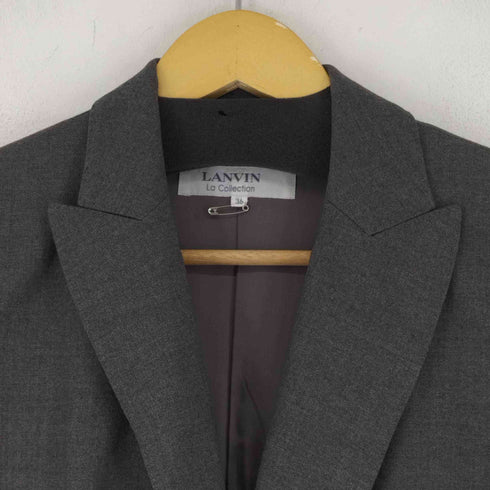 ランバンコレクション LANVIN COLLECTION ウールカシミヤ混 1Bテーラードジャケット レディース 36