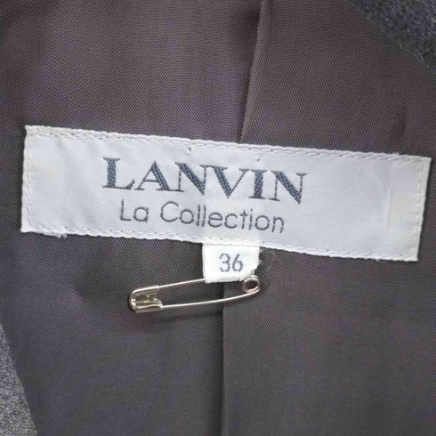 ランバンコレクション LANVIN COLLECTION ウールカシミヤ混 1Bテーラードジャケット レディース 36