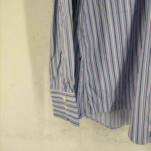 ブルックスブラザーズ BROOKS BROTHERS USA製 SLIM FIT ストライプ クレリックシャツ メンズ 16 1/2-35