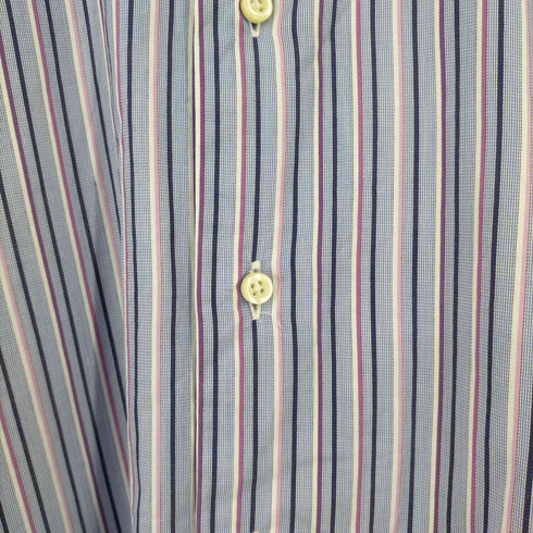 ブルックスブラザーズ BROOKS BROTHERS USA製 SLIM FIT ストライプ クレリックシャツ メンズ 16 1/2-35